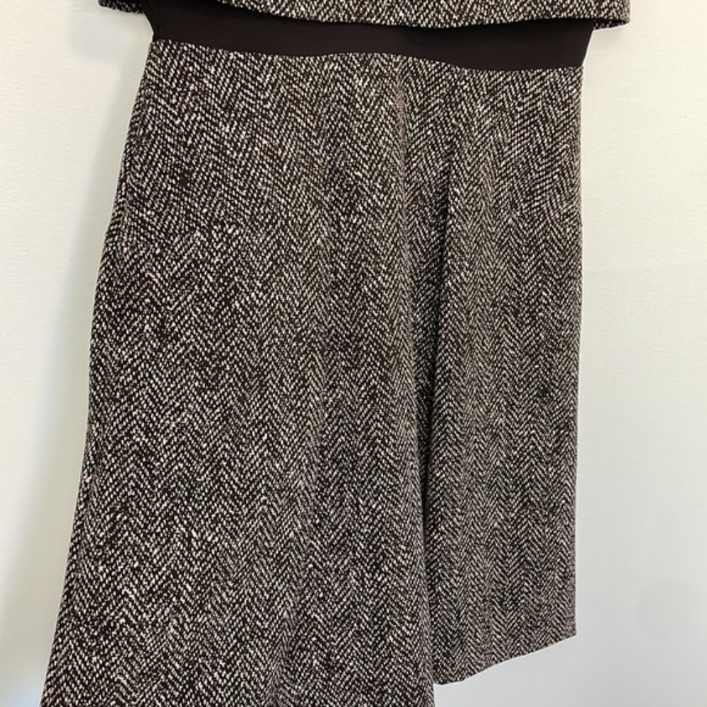 Rebecca Taylor Techy Herringbone Double-Layer Dress Size 0 - Picture 5 of 11